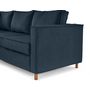 Voir la diapositive 5 : LISA DESIGN Jake - canapé déhoussable d'angle gauche 5 places en velours