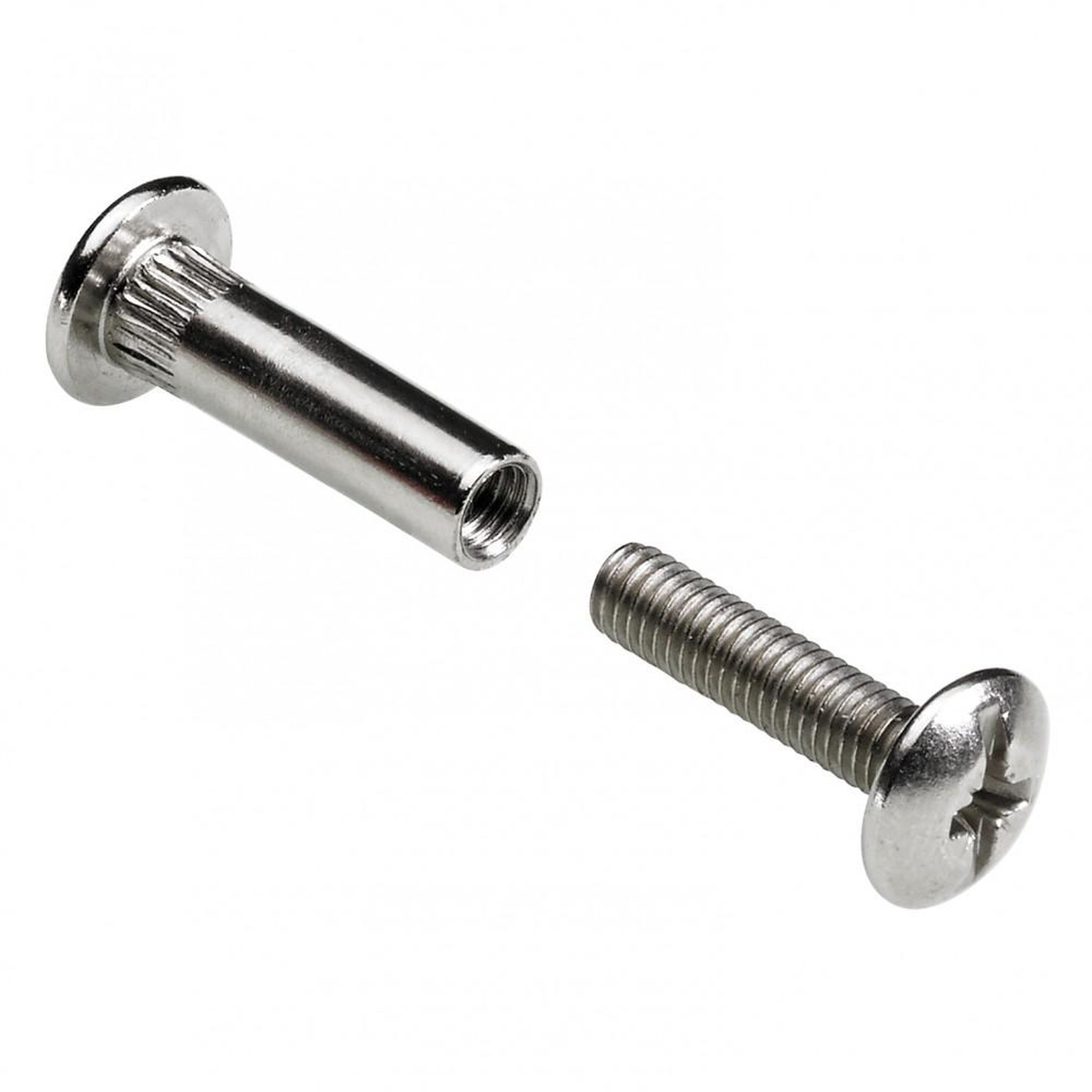 CENTRALE BRICO Lot de 4 vis d'assemblage acier nickelé HETTICH, l.50 mm