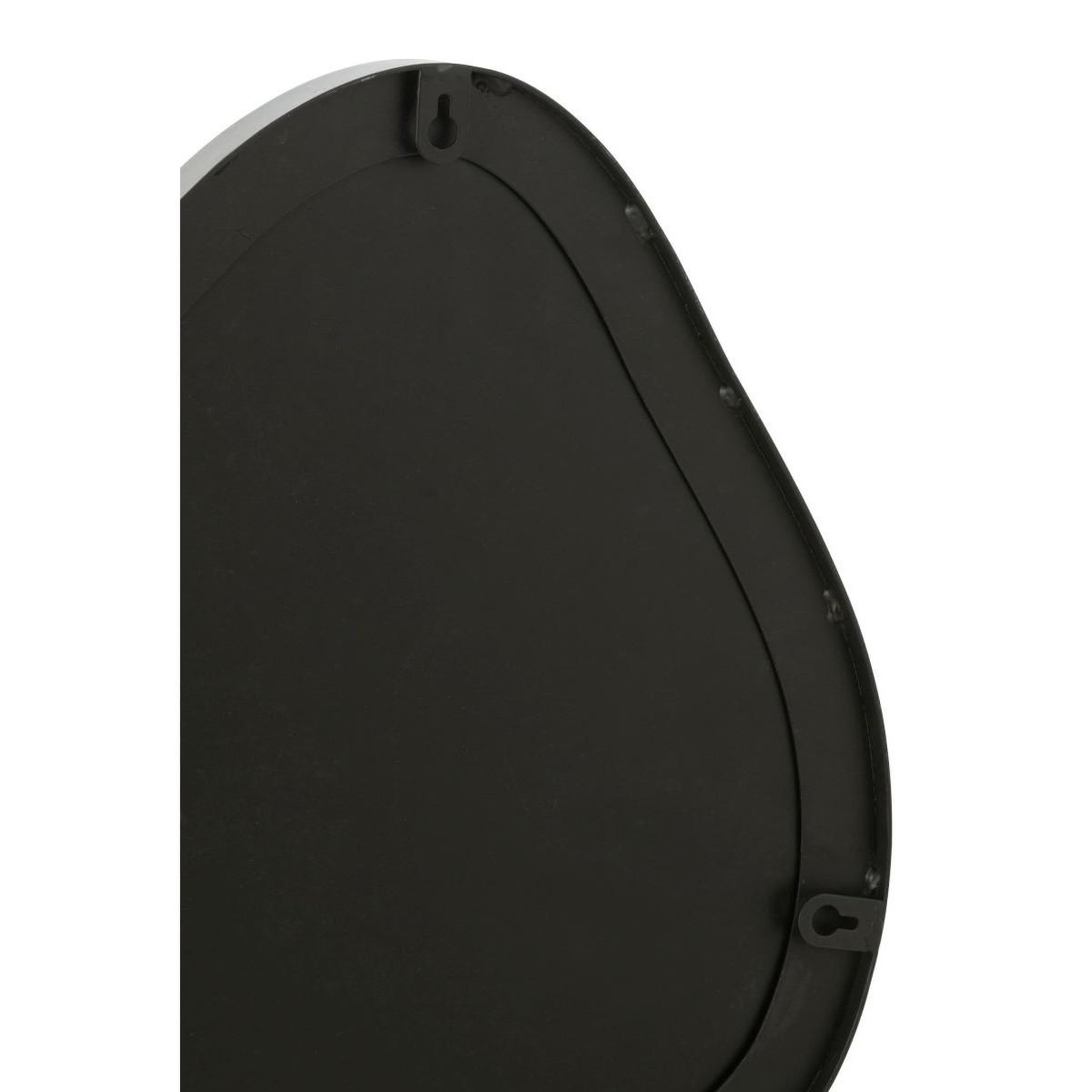 Voir la diapositive 3 : J-LINE Miroir Mural en Métal  Extrema  41cm Noir