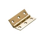 CENTRALE BRICO Lot De 2 Paumelles Laiton Pour Meuble Hettich, L.64 X L.40 Mm