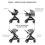 Voir la diapositive 4 : KINDERKRAFT Poussette multifonctionnelle 3 en 1 ESME PRO