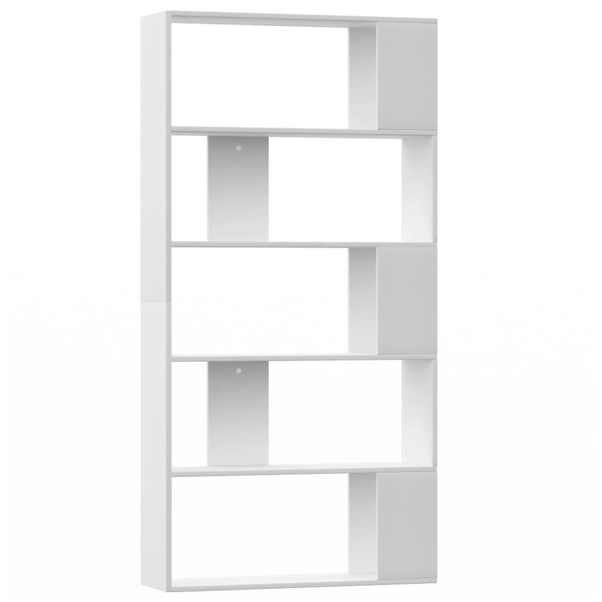 Voir la diapositive 2 : VIDAXL Bibliotheque/Separateur de piece Blanc Bois d'ingenierie