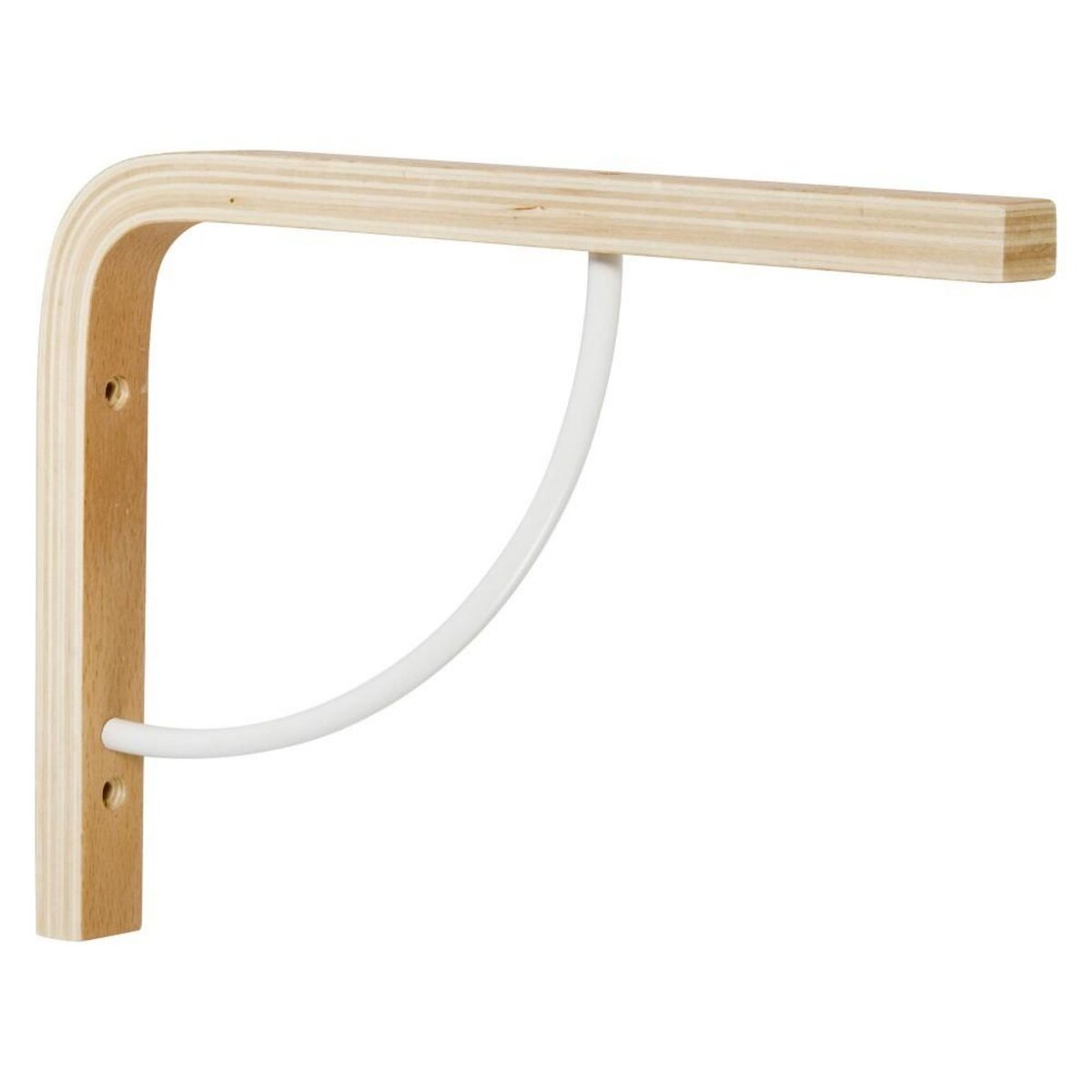 CENTRALE BRICO Equerre Multi + bois brut naturel, H.18 x P.25 cm