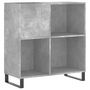 Voir la diapositive 2 : VIDAXL Armoire a disques gris beton 84,5x38x89 cm bois d'ingenierie