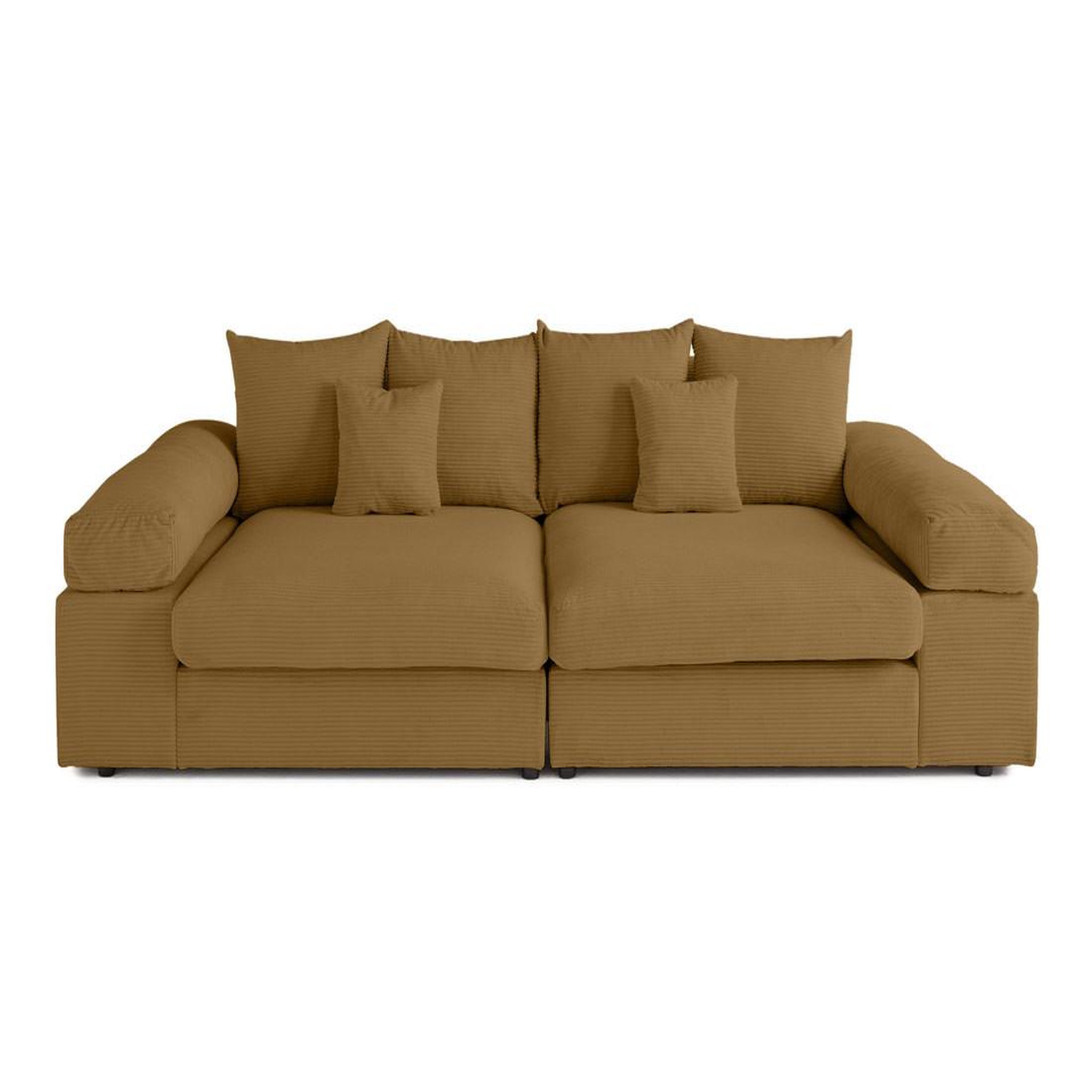 Voir la diapositive 1 : LISA DESIGN Aspen - canapé 4 places - assise profonde - velours côtelé