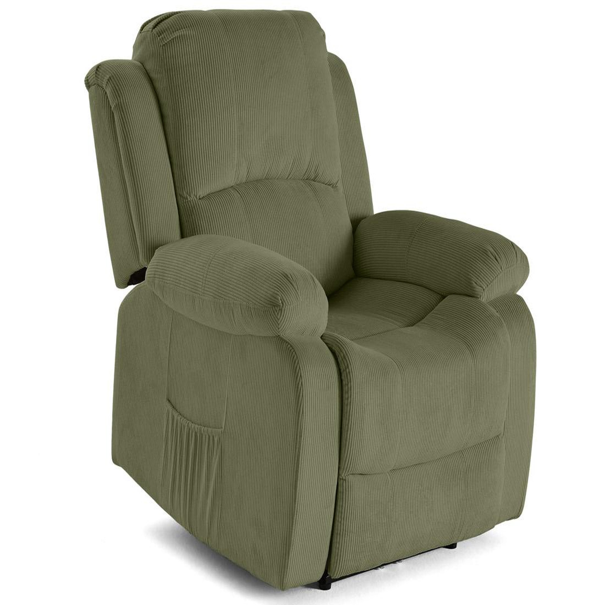 Voir la diapositive 2 : BEST MOBILIER Armand - fauteuil relax électrique en velours côtelé
