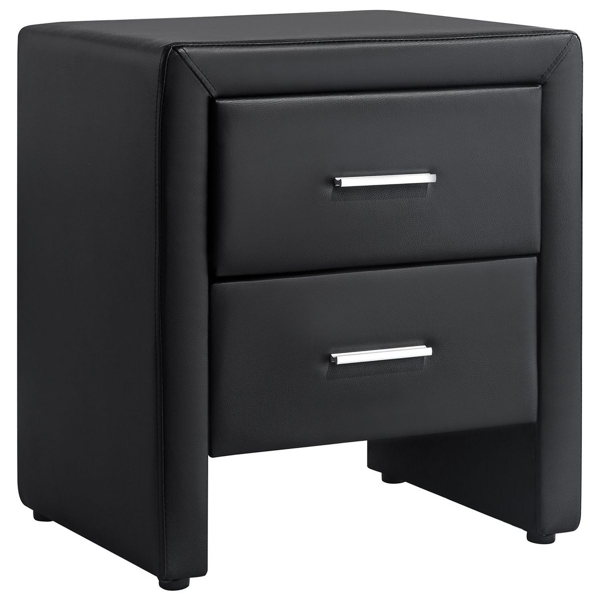 Table de chevet 2 tiroirs en PU LAGOA