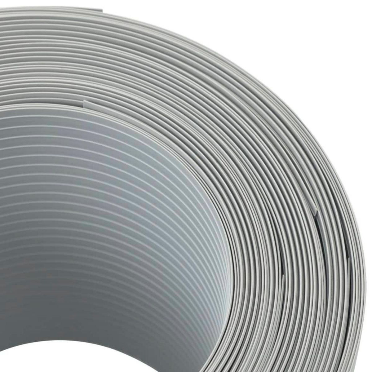 VIDAXL Brises-vues de jardin 10 pcs gris clair 252,5x19 cm PVC