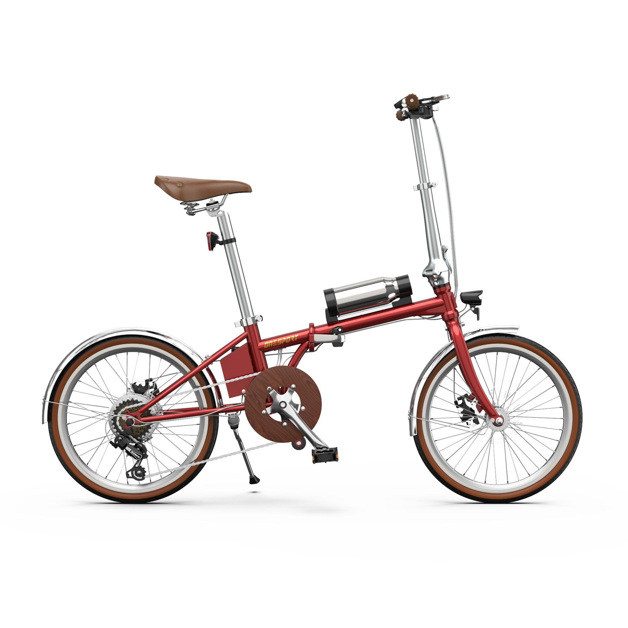 Voir la diapositive 3 : ONESPORT Vélo électrique pliant ONESPORT OT02 Pro