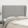 Voir la diapositive 1 : VIDAXL Tete de lit avec oreilles Gris clair 147x23x118/128 cm Tissu