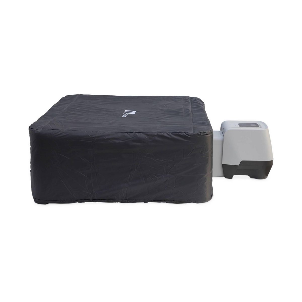 MSpa SPA rigide OSLO MSPA 6 personnes gris. 4 coussins. bâche incluse + housse thermique. hydromassages système