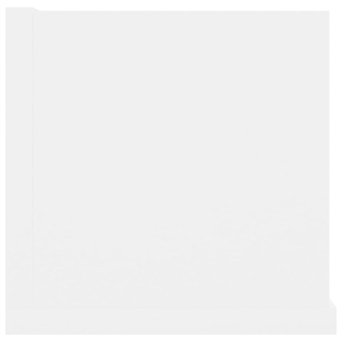 VIDAXL Etagere murale a CD Blanc 100x18x18 cm Bois d'ingenierie