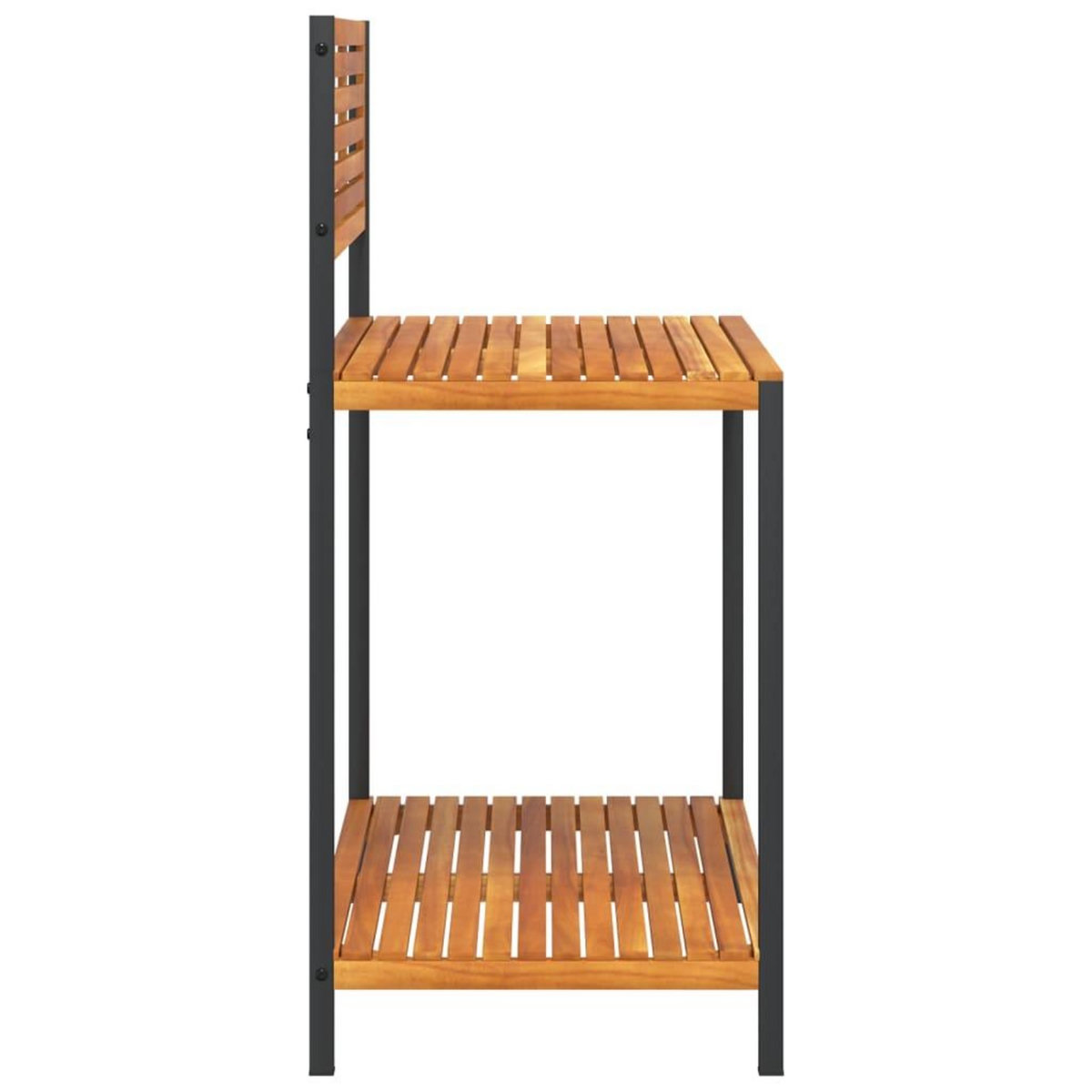 VIDAXL Table de travail de jardin bois d'acacia solide et acier