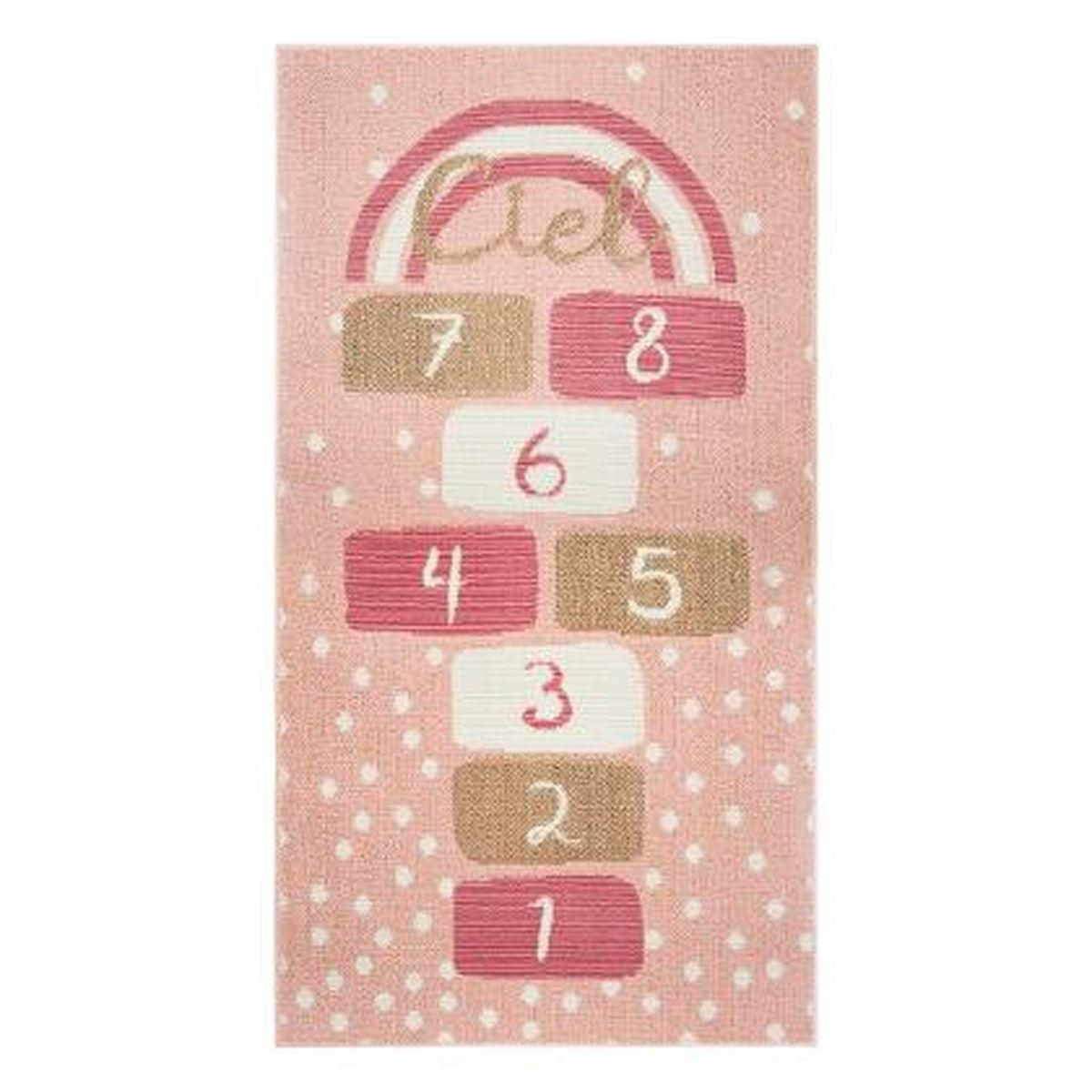 Tapis enfant marelle fille
