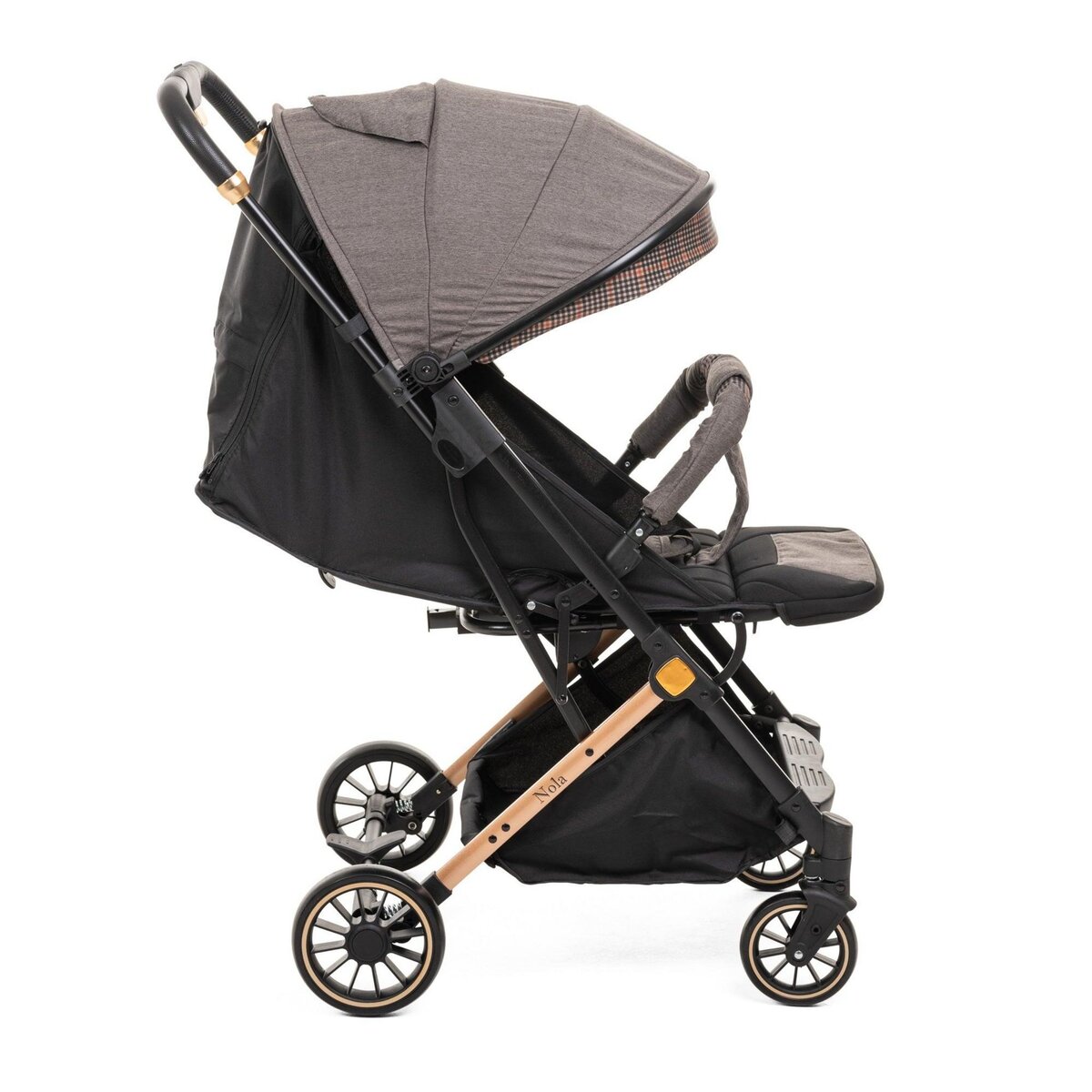 BEBELISSIMO Bebelissimo - Poussette bébé Citadine Ultra Compacte - De 0 à 36 mois - Nola - gris