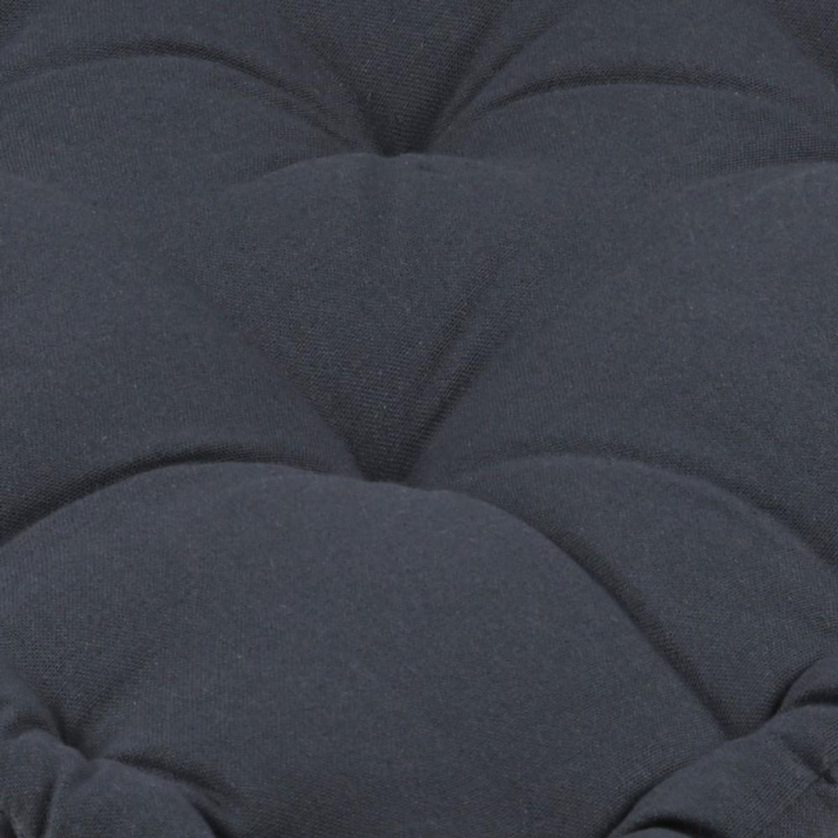 STOF Coussin de sol 45x45x10cm gris anthracite 100% coton