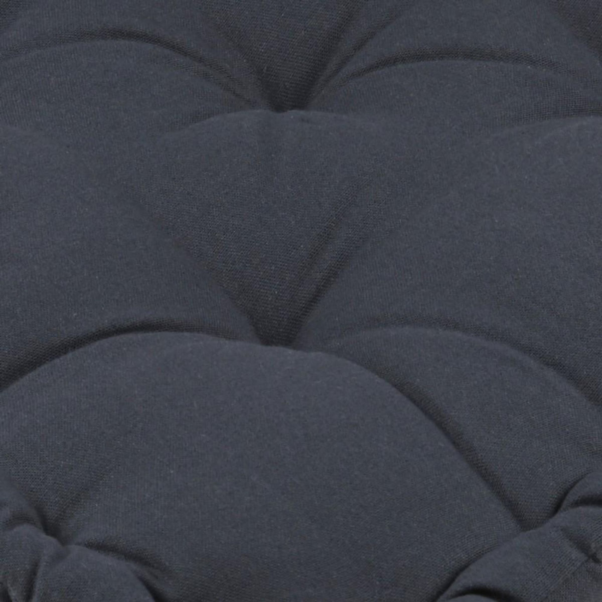 STOF Coussin de sol 45x45x10cm gris anthracite 100% coton