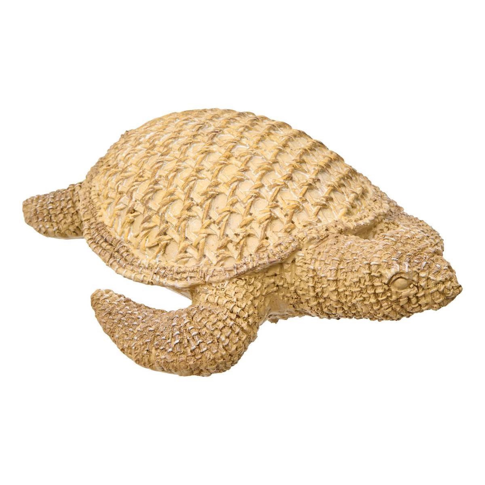 ATMOSPHERA Statuette tortue déco  océa  24cm beige