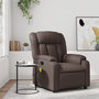 Voir la diapositive 1 : VIDAXL Fauteuil de massage inclinable Marron Similicuir
