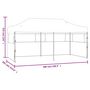 Voir la diapositive 6 : VIDAXL Tente de reception pliable bleue 3 x 6 m
