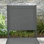 Voir la diapositive 4 : OUTSUNNY Lot de 4 chaises de jardin alu textilène gris