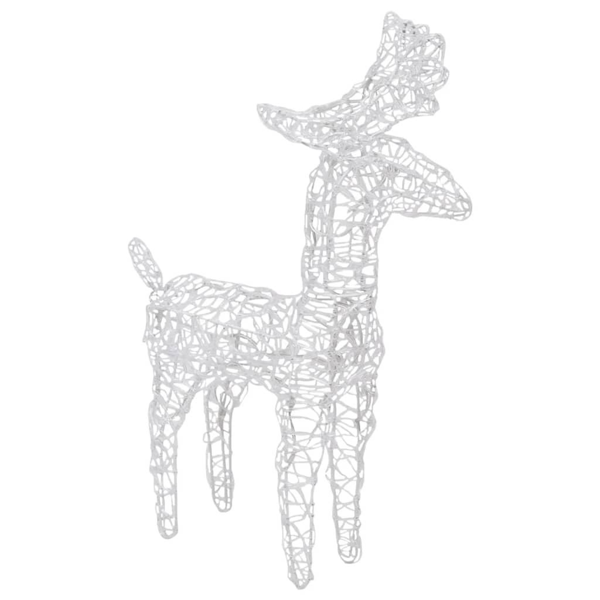 Voir la diapositive 4 : VIDAXL Rennes de noël 6 pcs 240 led multicolore acrylique