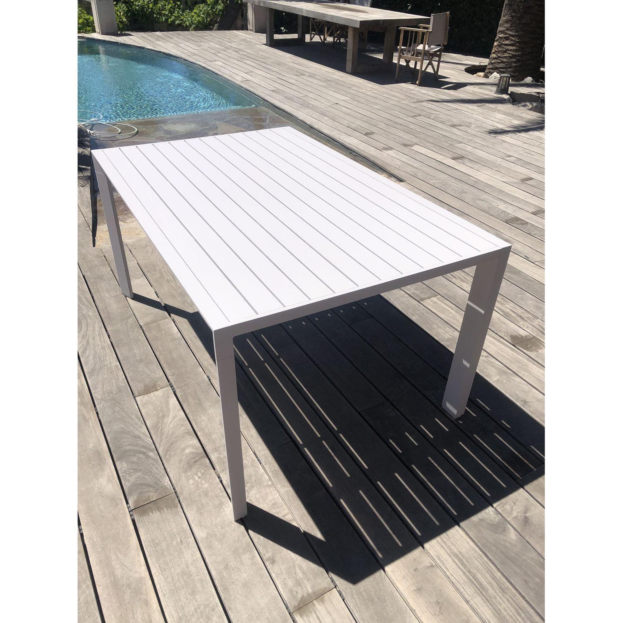 Voir la diapositive 1 : GIvex Salon de jardin - 8 places - Aluminium - Blanc - MANUELA