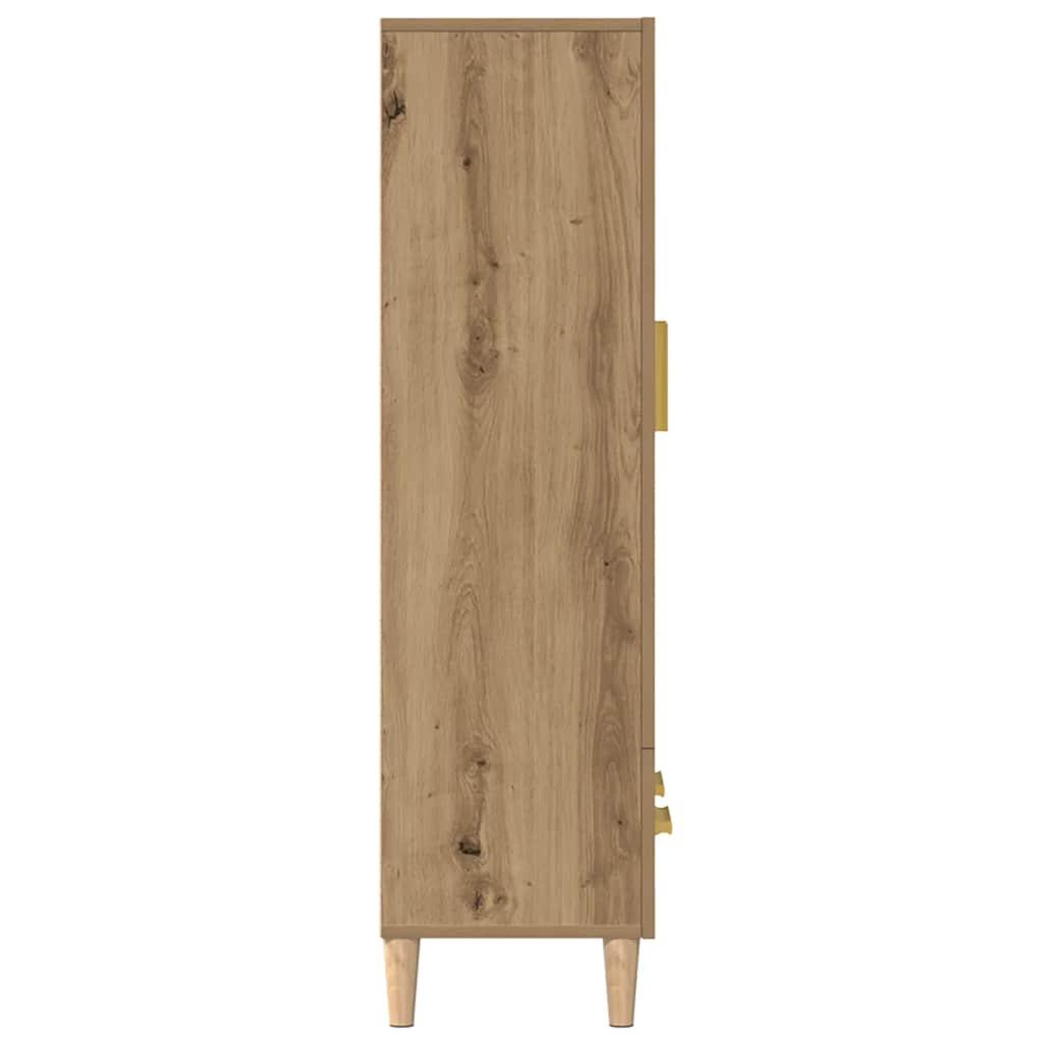 Voir la diapositive 5 : VIDAXL Buffet chene artisanal 70x31x115 cm bois d'ingenierie