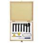 Voir la diapositive 4 : VIDAXL Jeu d'outils de tournage indexables 12 pcs 8x8 mm 70 mm