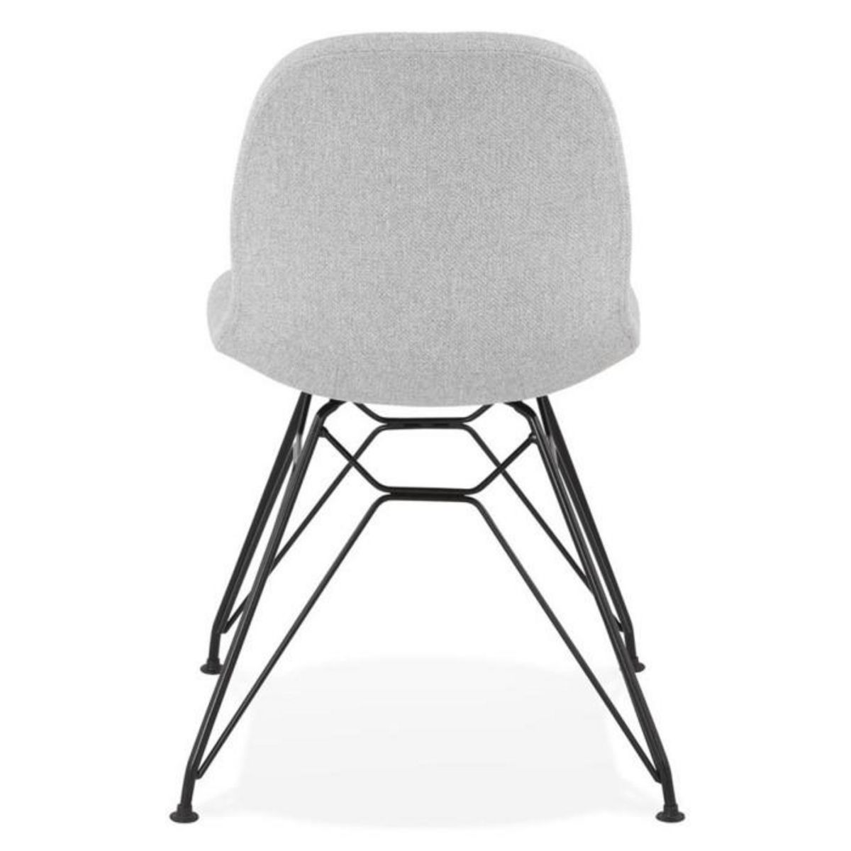 Paris Prix Chaise Design Tissu  Quebec  83cm Gris & Noir