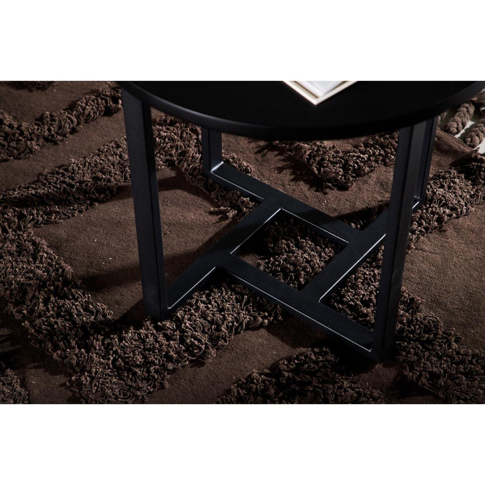 Voir la diapositive 5 : Paris Prix Table basse design  lawton  50cm noir