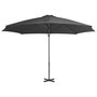 Voir la diapositive 2 : VIDAXL Parasol de jardin en porte-a-faux et poteau en aluminium