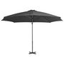 Voir la diapositive 2 : VIDAXL Parasol de jardin en porte-a-faux et poteau en aluminium