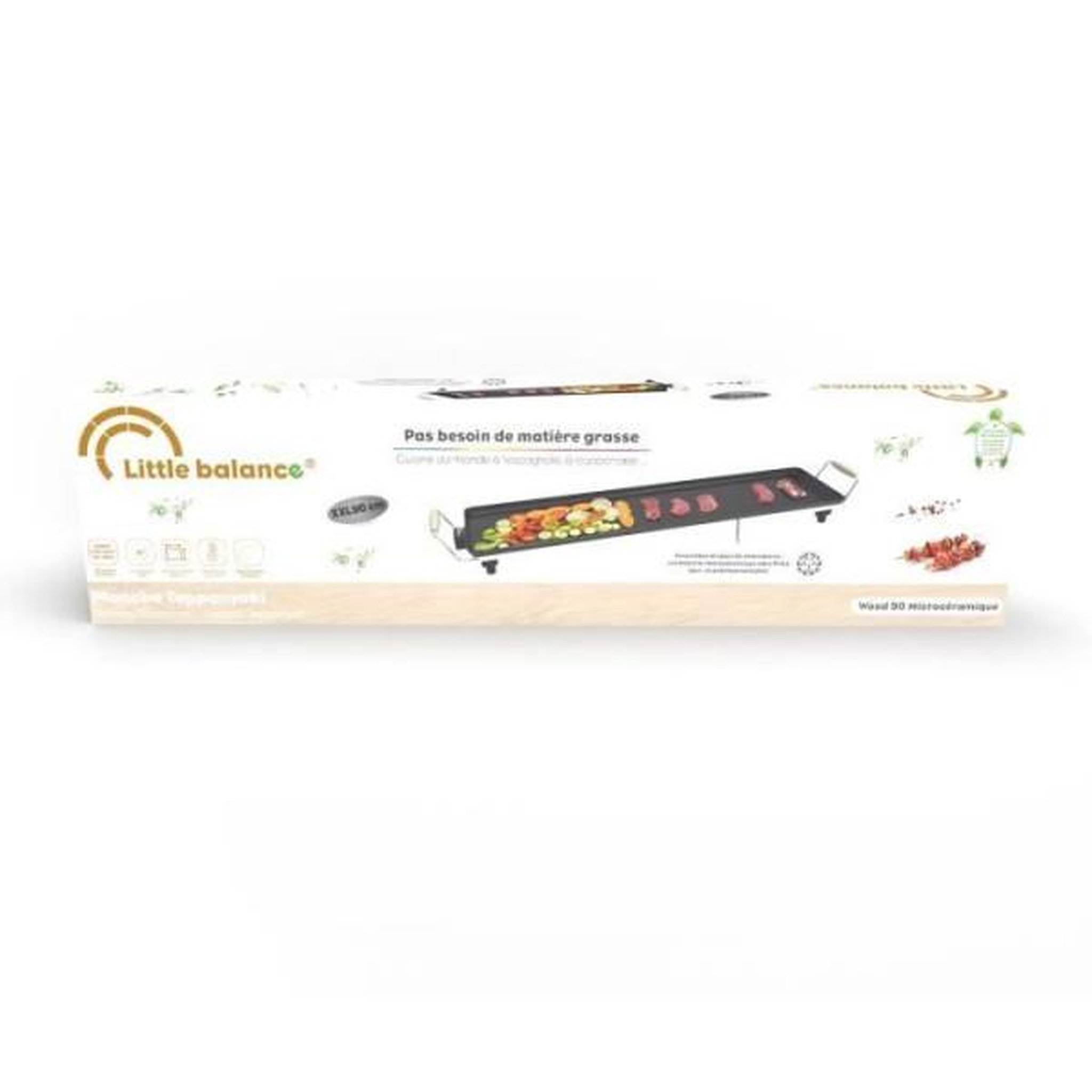 Voir la diapositive 5 : LITTLE BALANCE Plancha électrique 2000w 90x23cm - 8742
