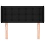Voir la diapositive 3 : VIDAXL Tete de lit avec oreilles Noir 93x16x78/88 cm Tissu