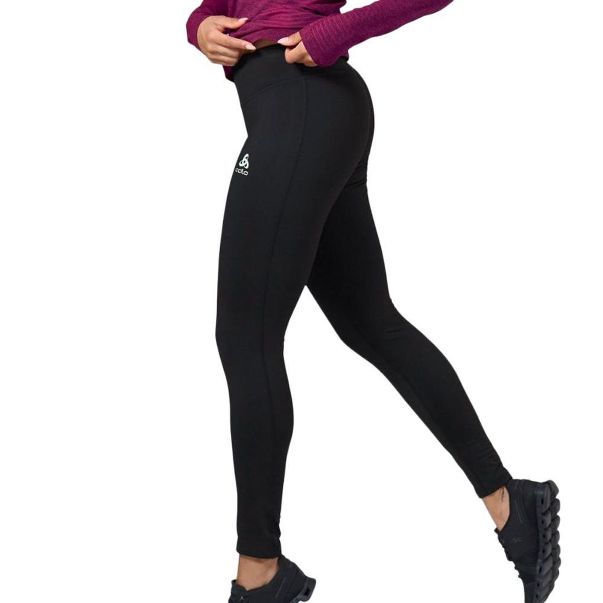 Voir la diapositive 2 : ODLO Legging Noir Femme Odlo Zeroweight
