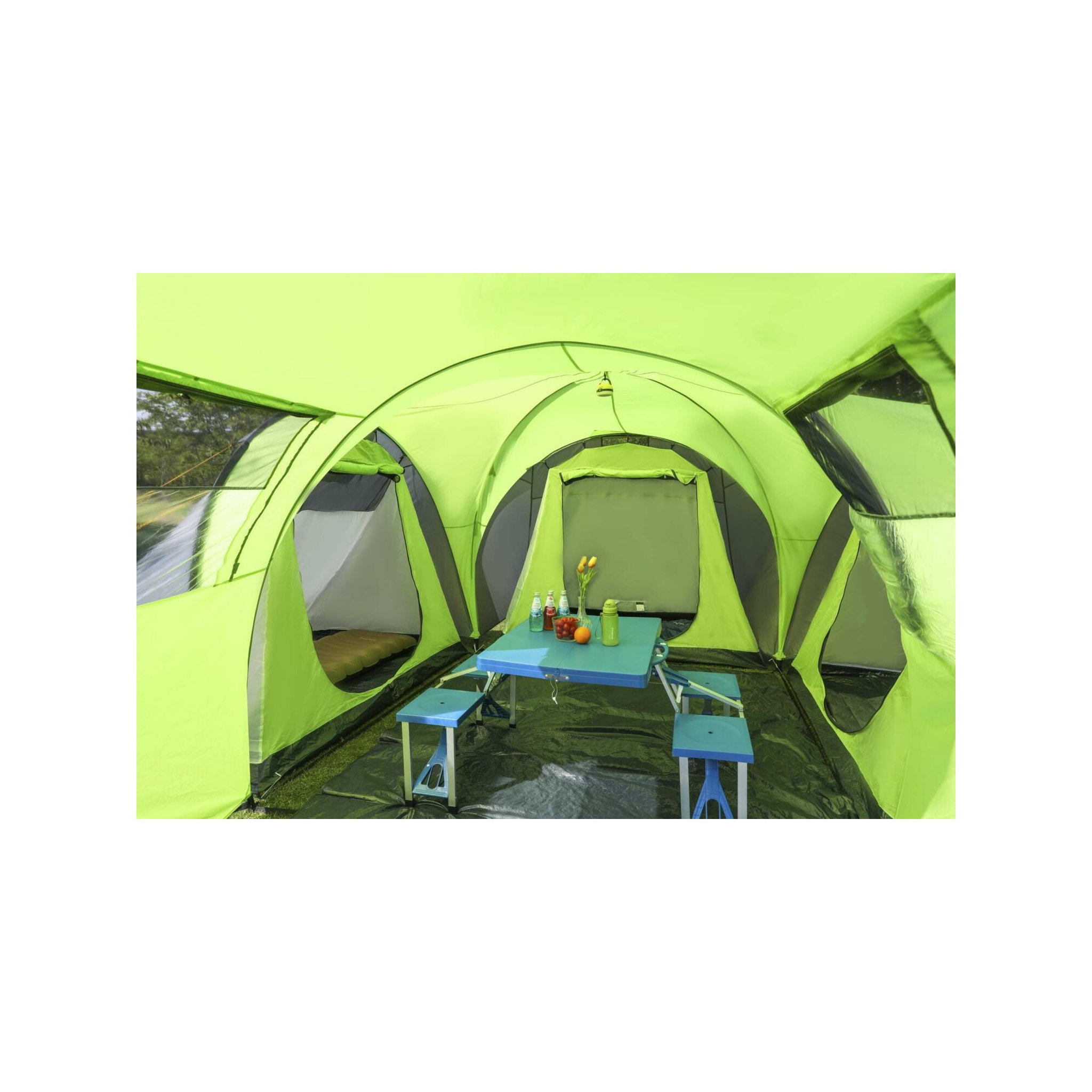 Voir la diapositive 3 : KINGCAMP Tente de camping familiale 8 places torino kingcamp - dimensions : 600 x 570 x 203 cm