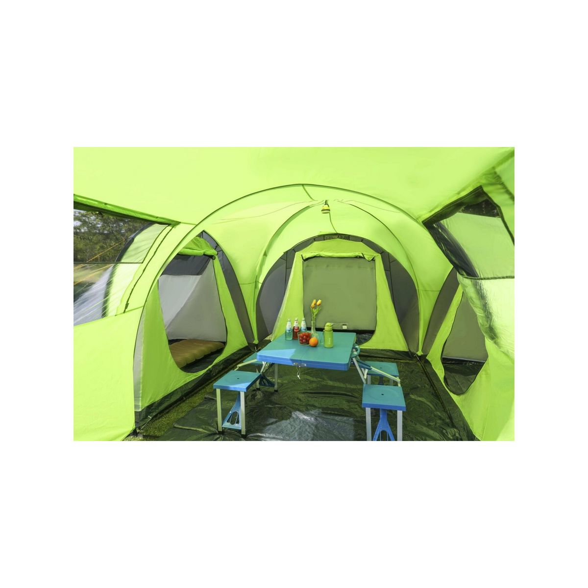 KINGCAMP Tente de camping familiale 8 places Torino Kingcamp - Dimensions : 600 x 570 x 203 cm