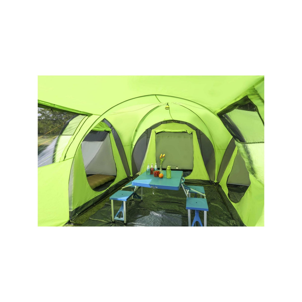 KINGCAMP Tente de camping familiale 8 places Torino Kingcamp - Dimensions : 600 x 570 x 203 cm