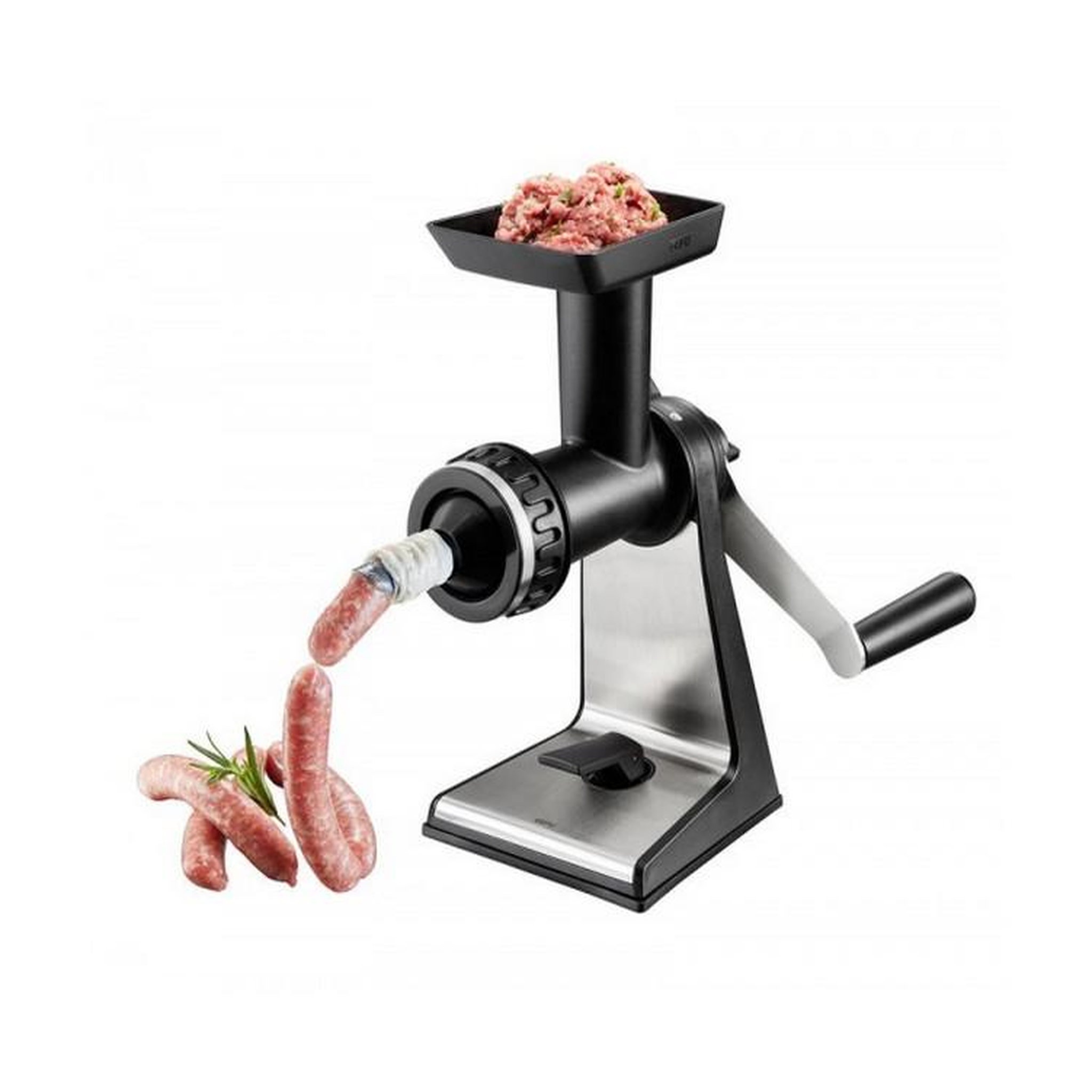 Voir la diapositive 2 : GEFU Hachoir à viande manuel inox - 19090