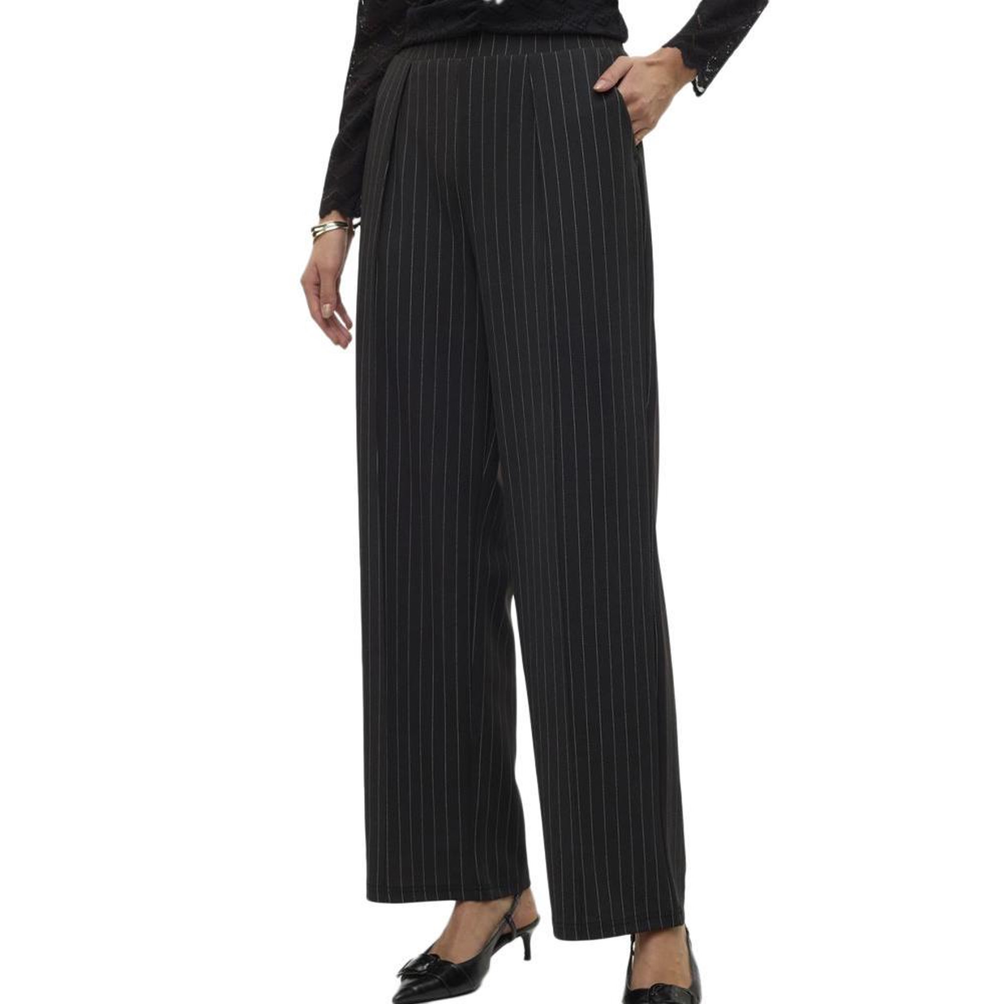Vero Moda Pantalon Droit Noir Femme Vero Moda Henna. Coloris disponibles : Noir