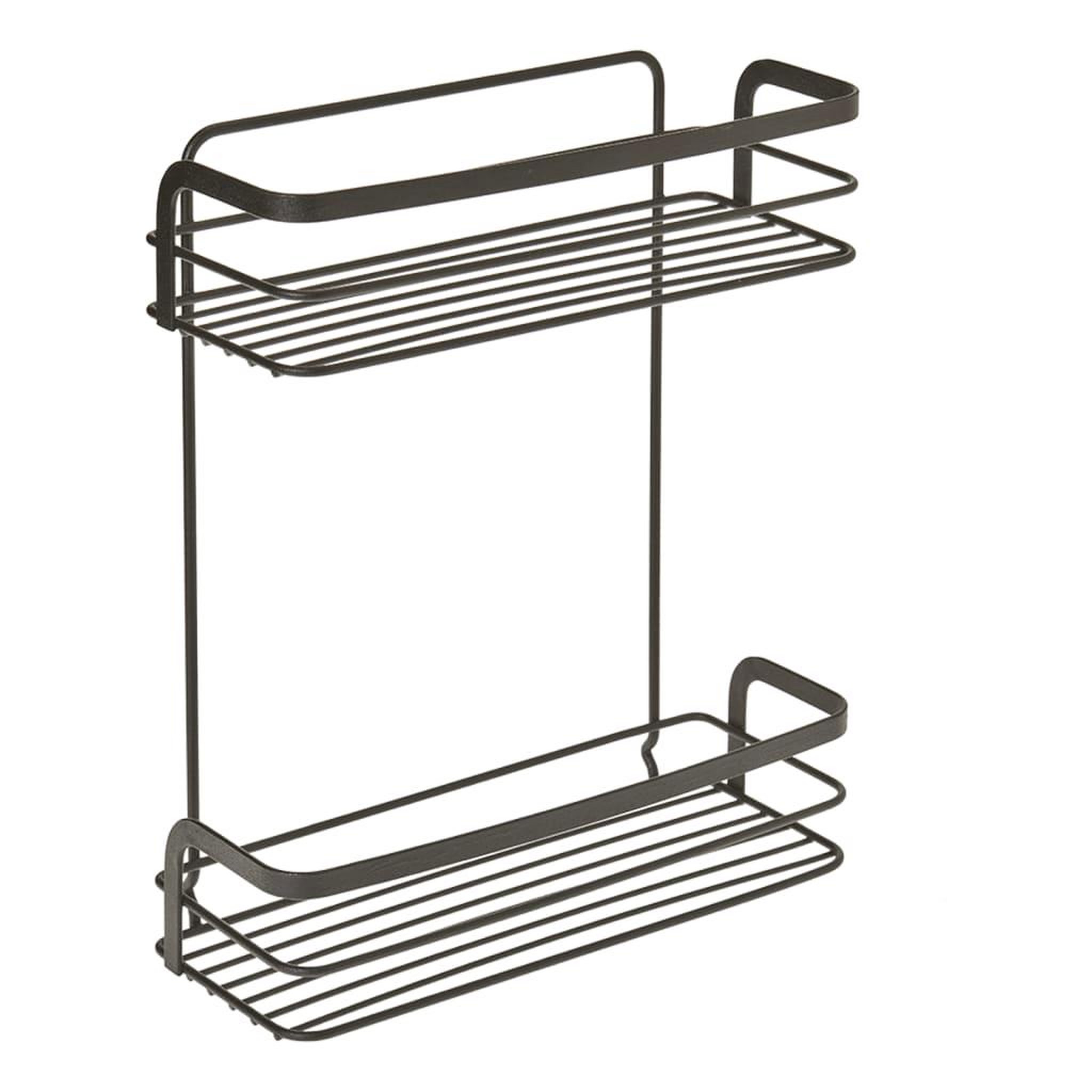 Voir la diapositive 2 : Metaltex Metaltex Etagere de douche a 2 niveaux Noir