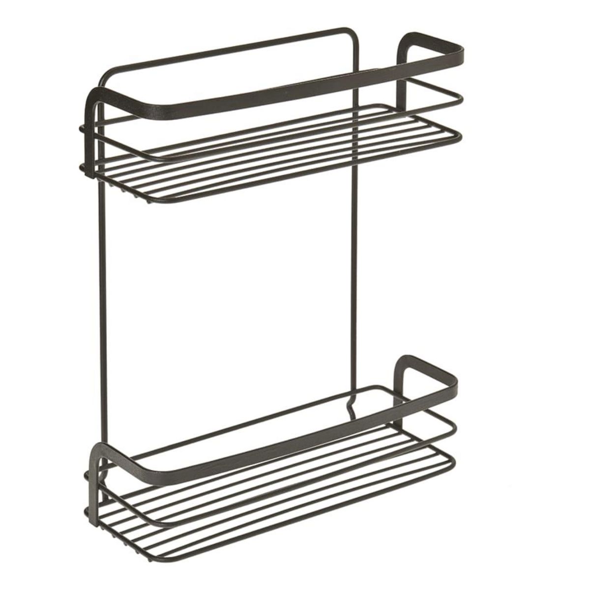 Metaltex Metaltex Etagere de douche a 2 niveaux Noir