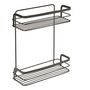 Voir la diapositive 2 : Metaltex Metaltex Etagere de douche a 2 niveaux Noir