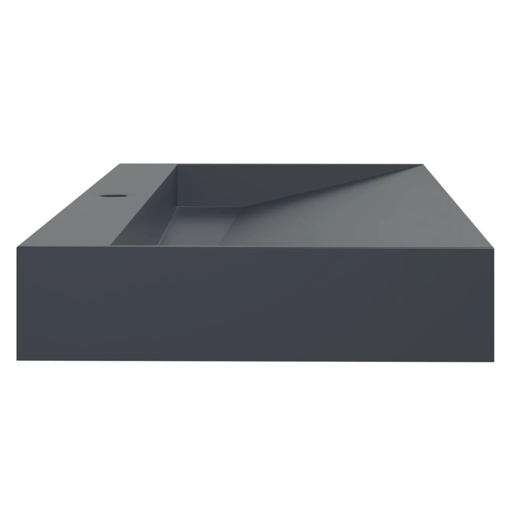 Voir la diapositive 5 : VIDAXL Vasque 120x46x11 cm fonte minerale/marbre anthracite