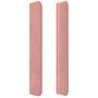 Voir la diapositive 4 : VIDAXL Tete de lit avec oreilles Rose 103x16x118/128 cm Velours