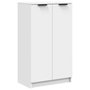Voir la diapositive 2 : VIDAXL Armoire a chaussures Blanc 59x35x100 cm Bois d'ingenierie