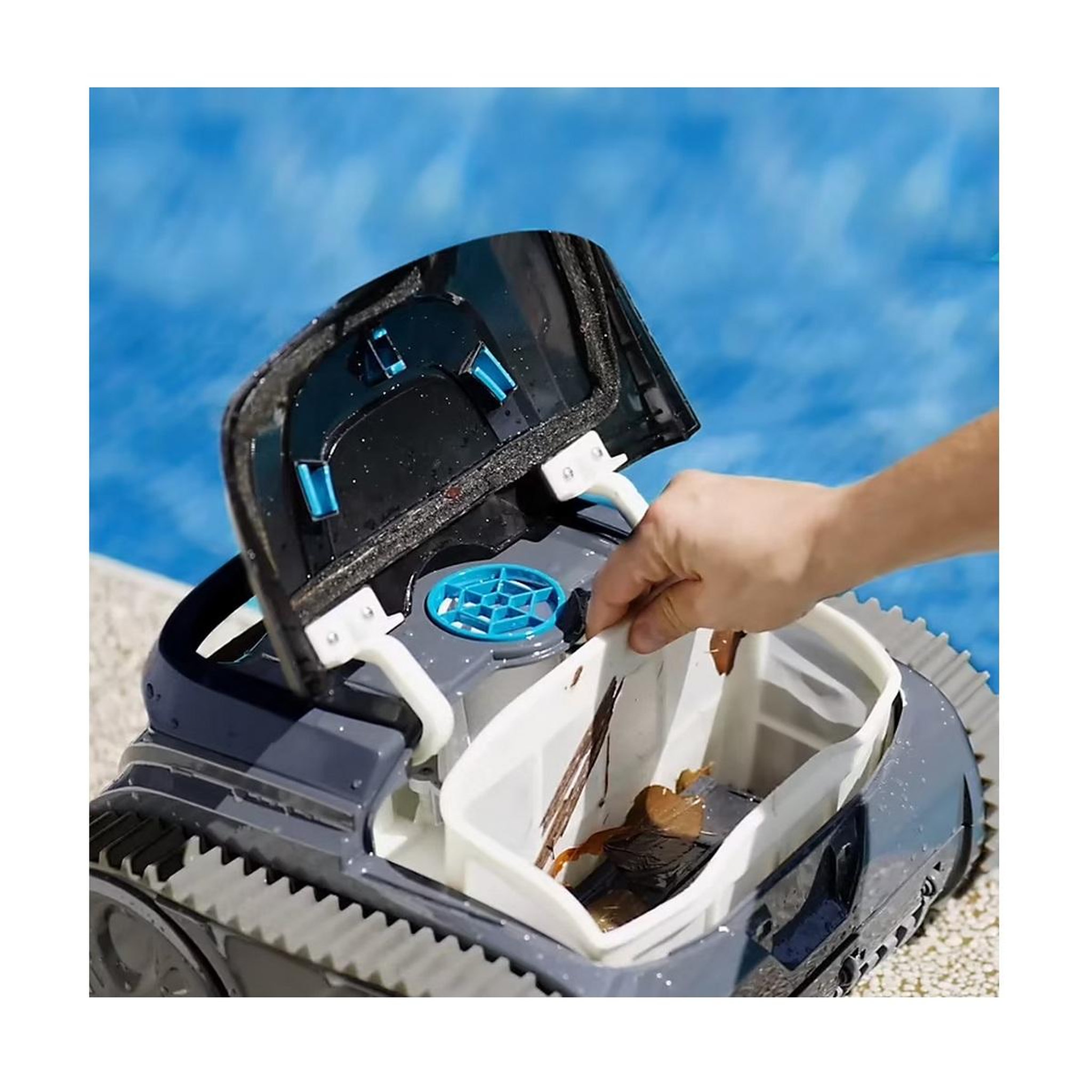 Voir la diapositive 3 : WYBOT Robot électrique de piscine sans fil - WYBOT S1