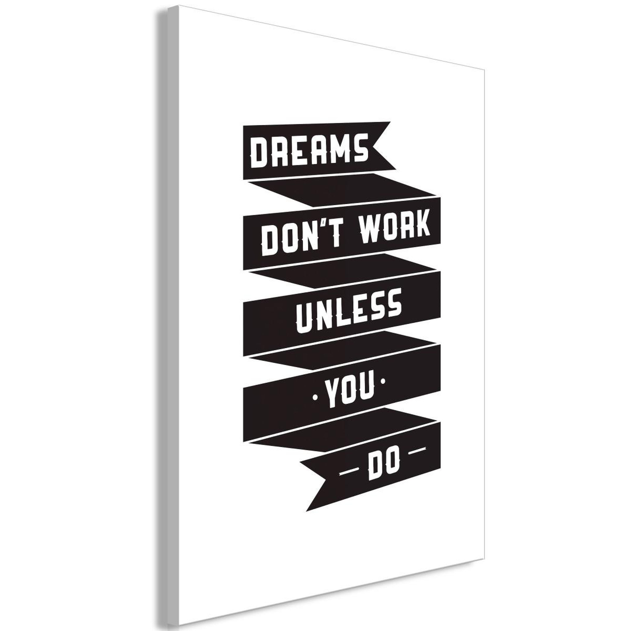 Paris Prix Tableau imprimé  dreams don't work. Coloris disponibles : Multicolore