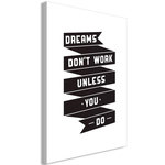 Paris Prix Tableau Imprimé  Dreams Don't Work. Coloris disponibles : Multicolore
